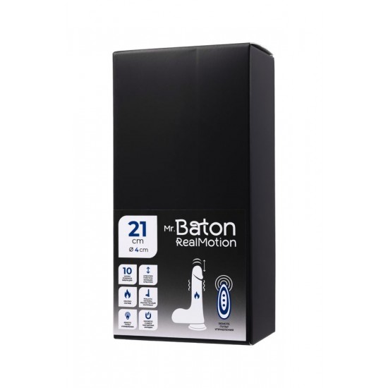 Mr.Baton RealSpins Isıtmalı İleri-Geri Hareketli Realistik Dildo – Kumandalı,Şarjlı Silikon,21,5cm Mr.Baton RealSpins Isıtmalı İleri-Geri Hareketli Realistik Dildo – Kumandalı,Şarjlı Silikon,21,5cm