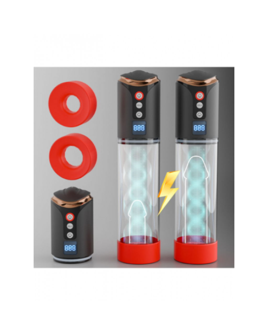 LCD Ekranlı Otomatik Penis Pompası