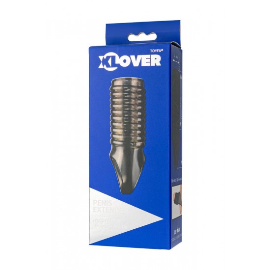 Xlover by ToyFa Penis Klıfı, Boyut Arttırıcı, TPE, Siyah Şeffaf, 11 cm