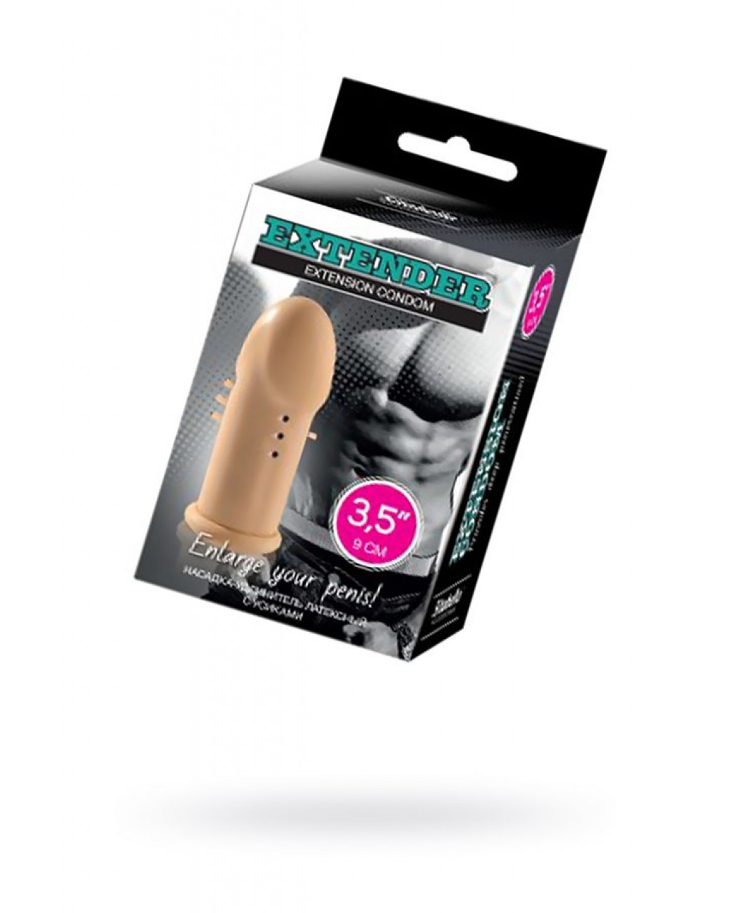 Sitabella Penis Klıfı, 3.5 inç, antenli, lateks