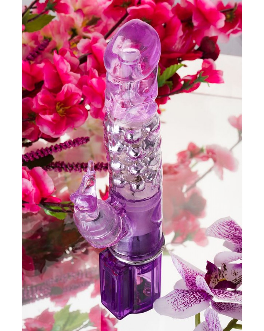 High-Tech Klitoral Uyarıcı Vibratör, TPE, mor, 26,5