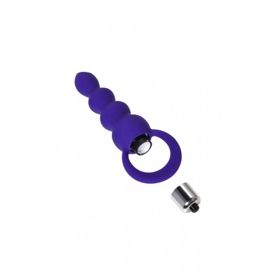 Twisty Anal Plug, silikon, mor, 14 cm, Ø 3,2 cm