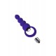 Twisty Anal Plug, silikon, mor, 14 cm, Ø 3,2 cm