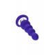 Twisty Anal Plug, silikon, mor, 14 cm, Ø 3,2 cm