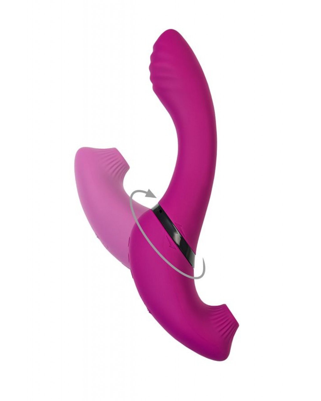JOS Vakum uyarımlı döner vibratör Spinser, silikon, mor, 23 cm