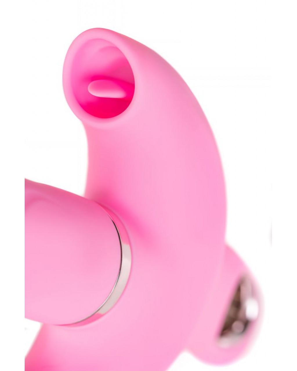 Klitoral uyarıcılı vibratör JOS Twistme, silikon, pembe, 19,5 cm Klitoral uyarıcılı vibratör JOS Twistme, silikon, pembe, 19,5 cm