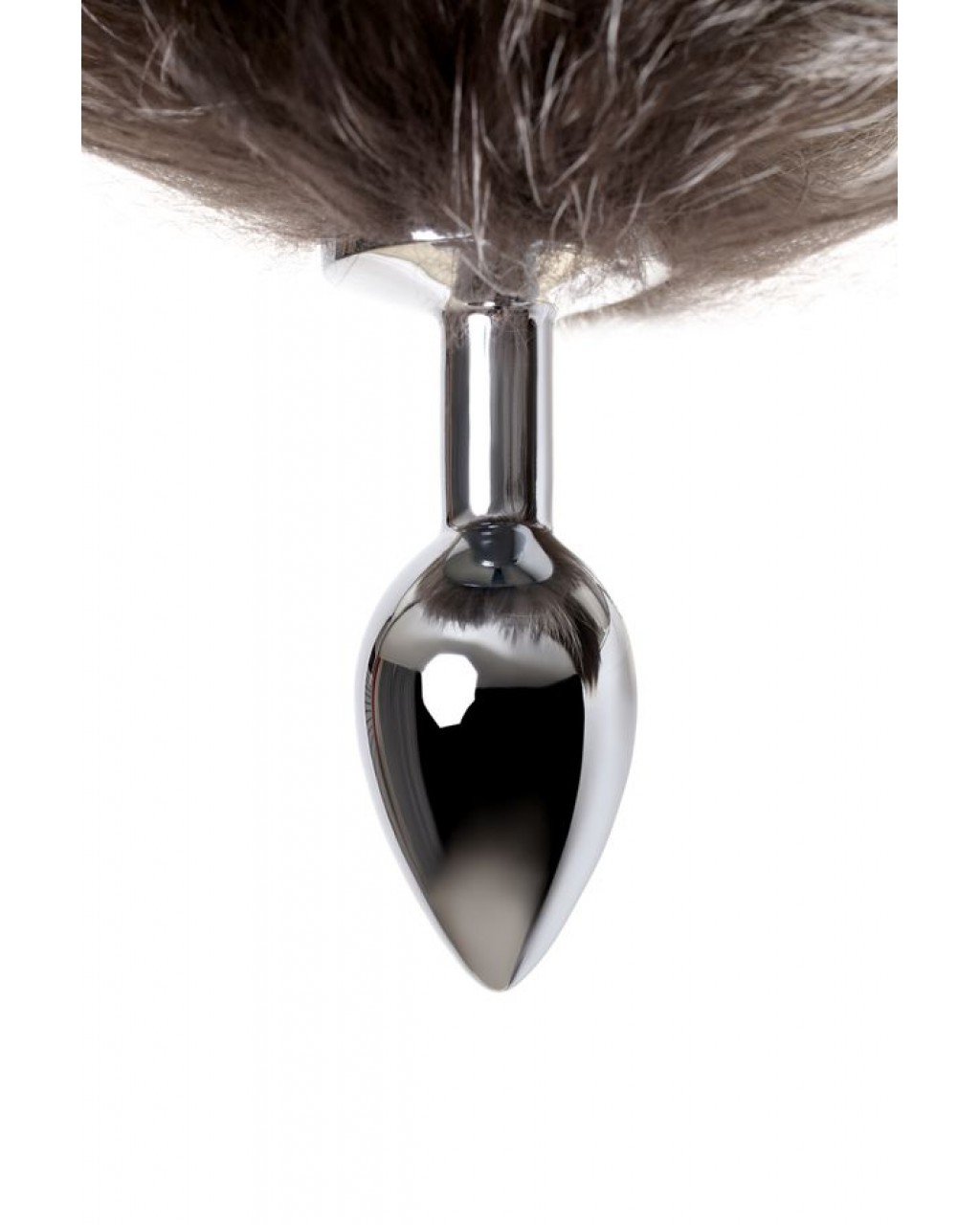 kahverengi tilki kuyruğu olan Metal anal plug kahverengi tilki kuyruğu olan Metal anal plug