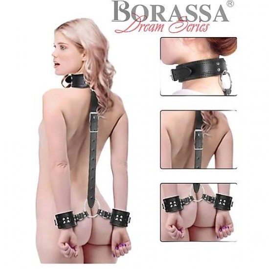 Boyun Ve Eller Arkada Bağlı Fantezi kelepçe Boyun Ve Eller Arkada Bağlı Fantezi kelepçe