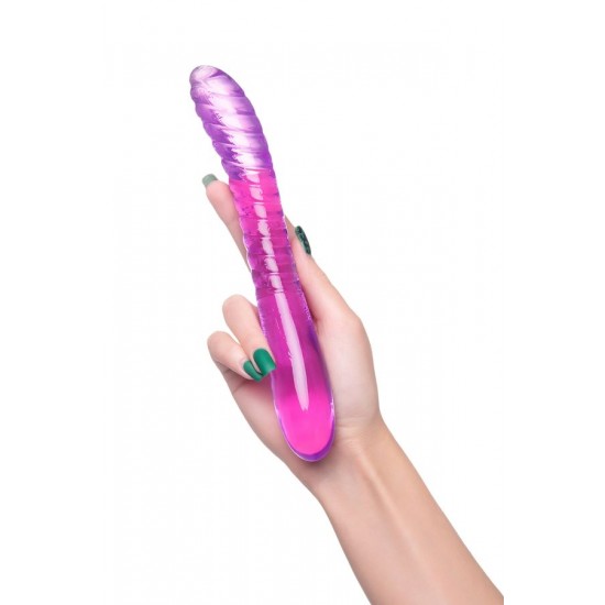 Çift Taraflı Jel Dildo Frica,TPE,mor,23 cm Çift Taraflı Jel Dildo Frica,TPE,mor,23 cm