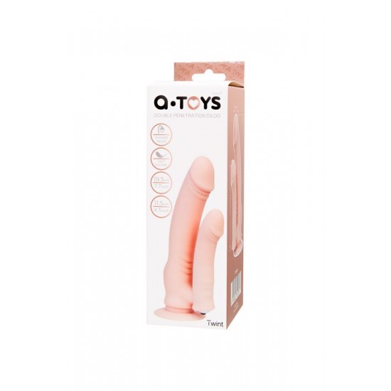 Twint yapay penis,silikon,çıplak,19,5 cm