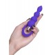Twisty Anal Plug, silikon, mor, 14 cm, Ø 3,2 cm
