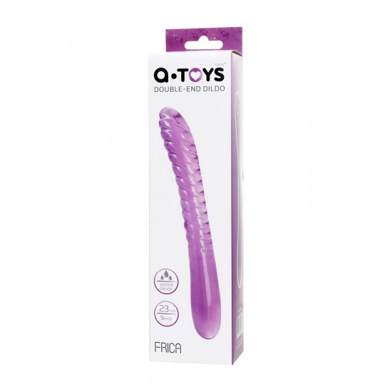 Çift Taraflı Jel Dildo Frica,TPE,mor,23 cm Çift Taraflı Jel Dildo Frica,TPE,mor,23 cm