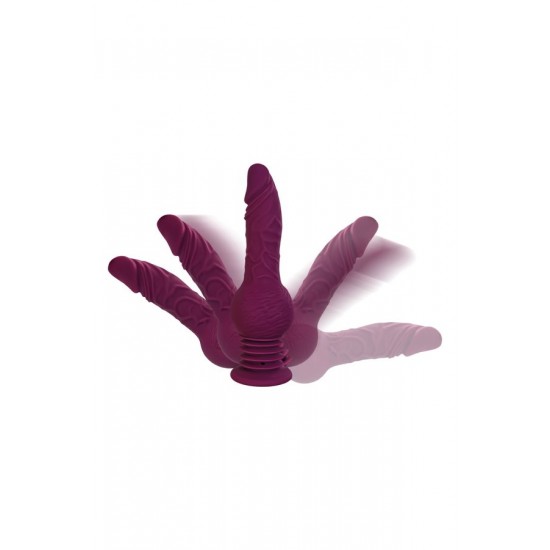 Striker Mini Seks Makinesi – Uzaktan Kumandalı, Silikon, Mor, 23,5 cm