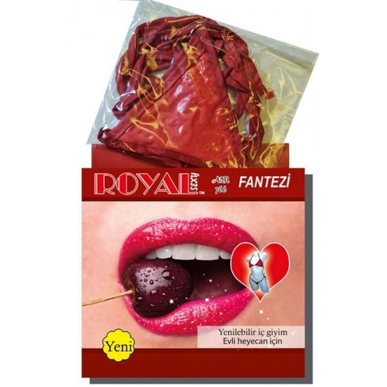 Royal Yenilebilir Tanga Sütyen Karışık Meyve Aromalı
