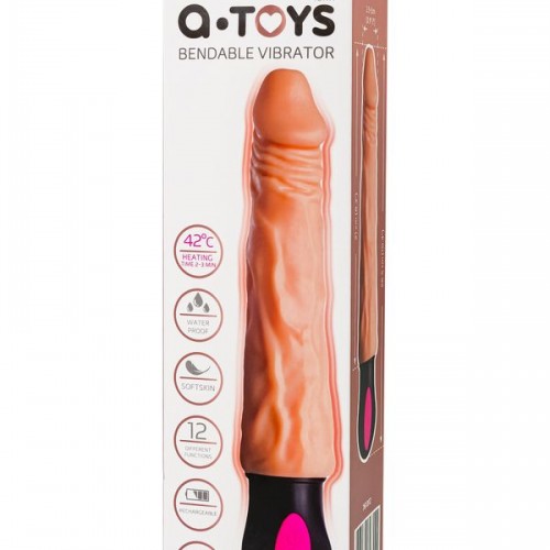 Cocksman Realistik Vibratörü, TPE, Ten, 26,5 cm