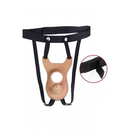 Ayarlanabilir Kemerli Giyilebilir Anal Dildo,15 cm