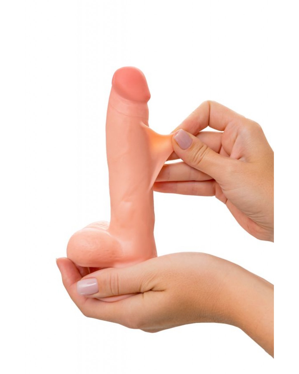 My Babe My Priceless Kıkırdaklı Gerçekçi Dildo – TPE, Ten Rengi, 18 cm