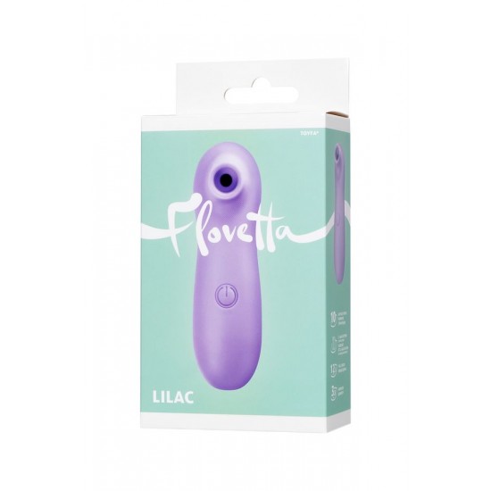 Lilac Vakum Dalgası Vibratör, ABS Plastik, Mor, 12,5 cm