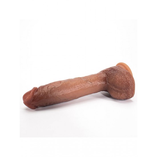İleri Geri Hareketli Isıtmalı Şarjlı Dildo 25 cm