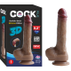 Realistik Penis Vantuzlu Damarlı 21 cm