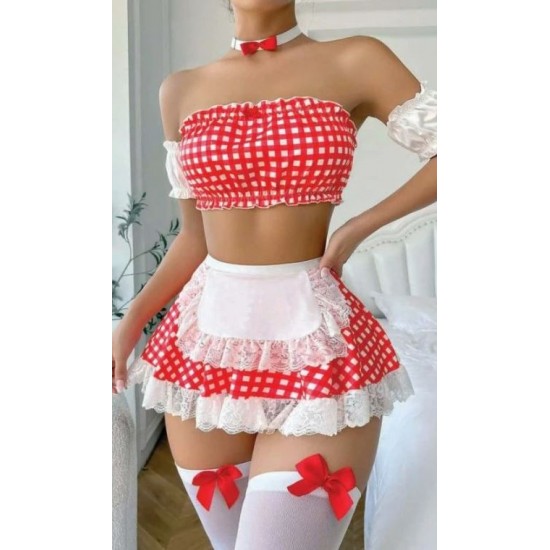 Erotik Set Kostüm Nostalji Hizmetçi