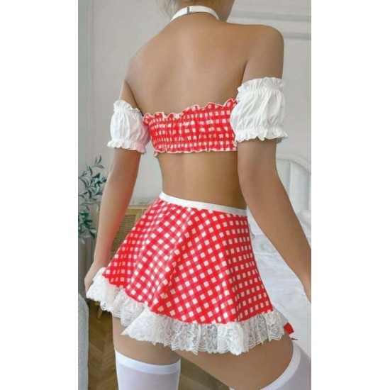 Erotik Set Kostüm Nostalji Hizmetçi