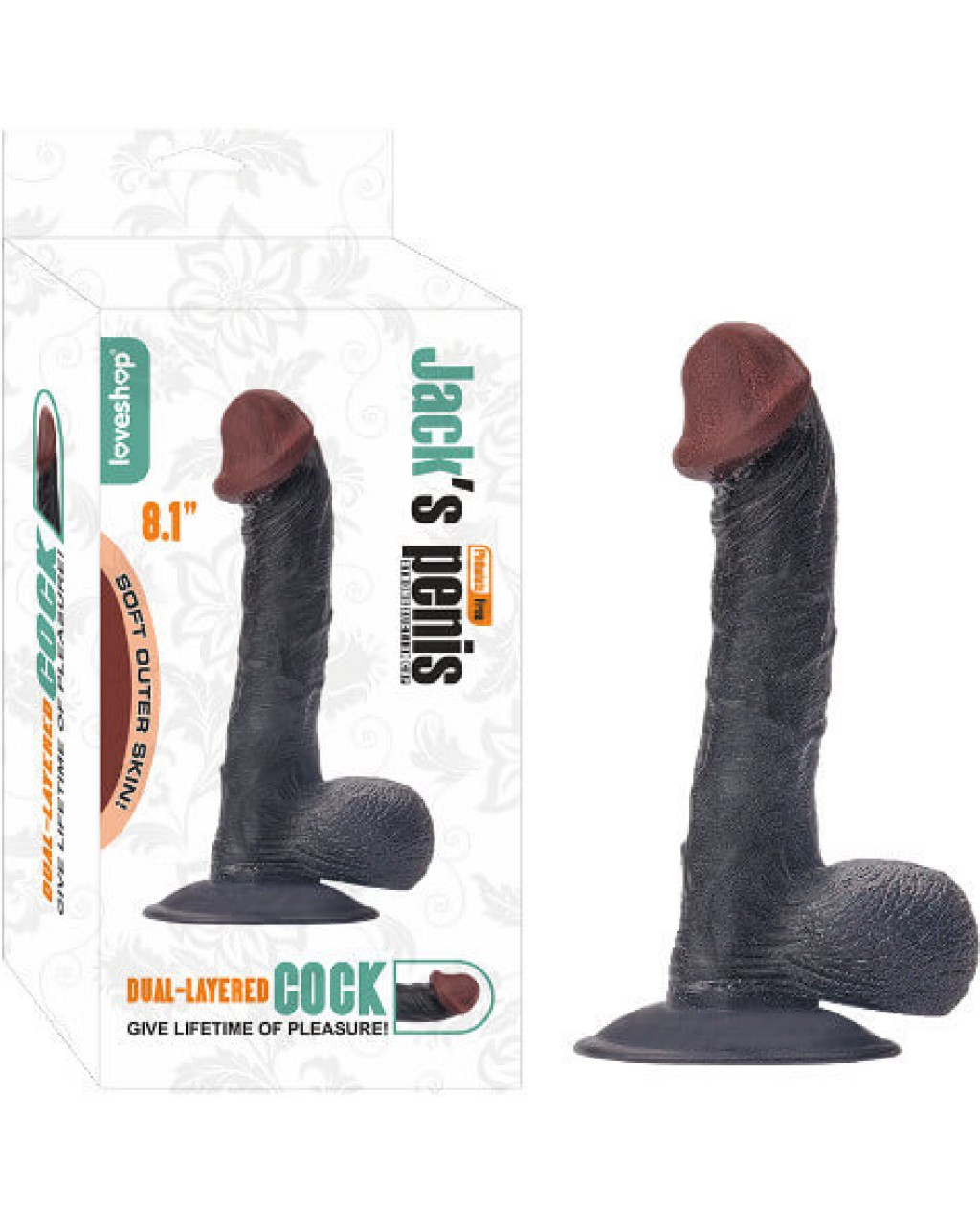 Realistik Penis Vantuzlu Damarlı Zenci 22.5 cm