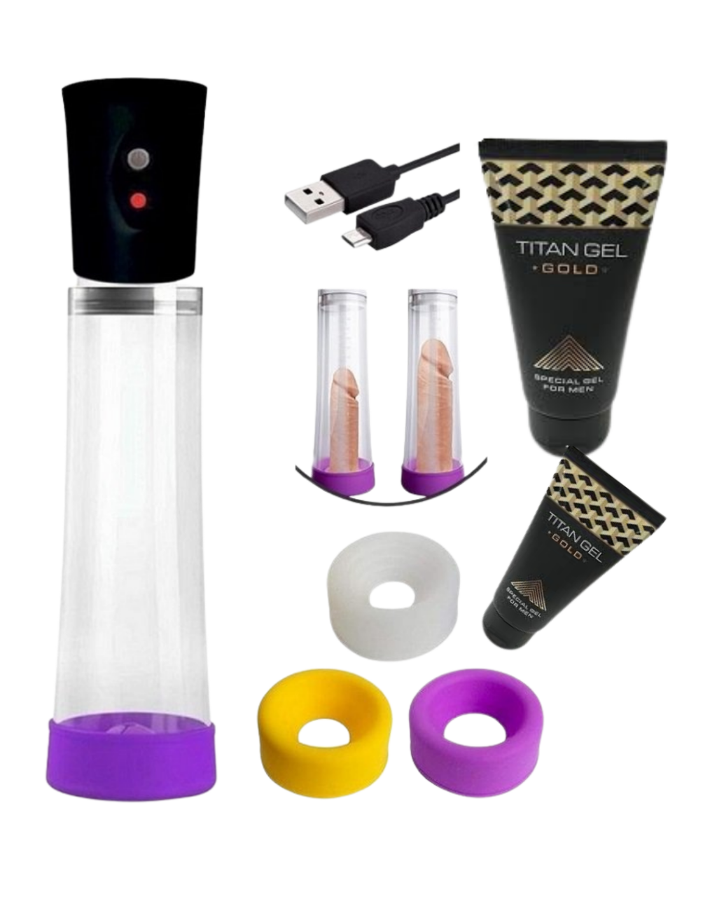 Penis pompası + Büyütücü krem