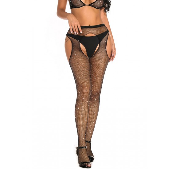 Taşlı Seksi Çorap