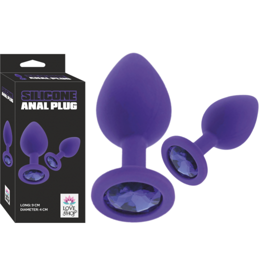 Medikal Silikon Arkası Taşlı Plug