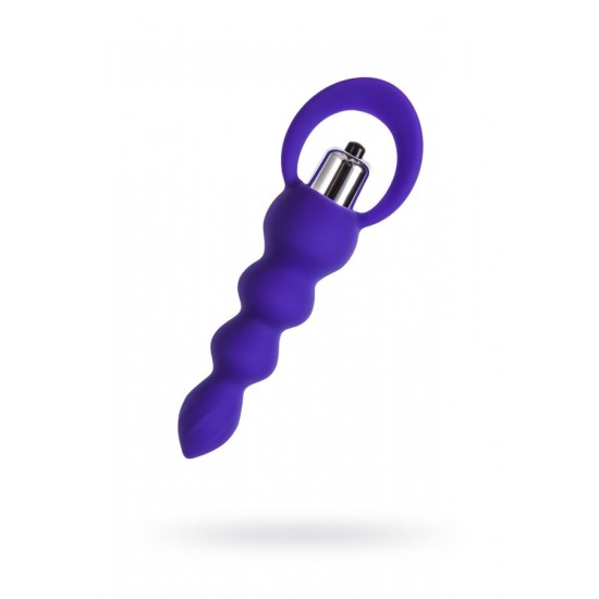 Twisty Anal Plug, silikon, mor, 14 cm, Ø 3,2 cm