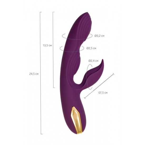L'Eroina Octar Çift Motorlu Rabbit Vibratör – G Noktası ve Klitoral Uyarıcı,Silikon,Mor,24,5 cm L'Eroina Octar Çift Motorlu Rabbit Vibratör – G Noktası ve Klitoral Uyarıcı,Silikon,Mor,24,5 cm