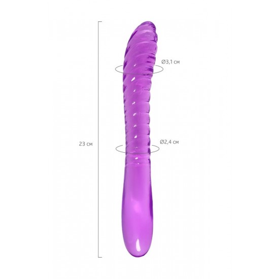 Çift Taraflı Jel Dildo Frica,TPE,mor,23 cm Çift Taraflı Jel Dildo Frica,TPE,mor,23 cm