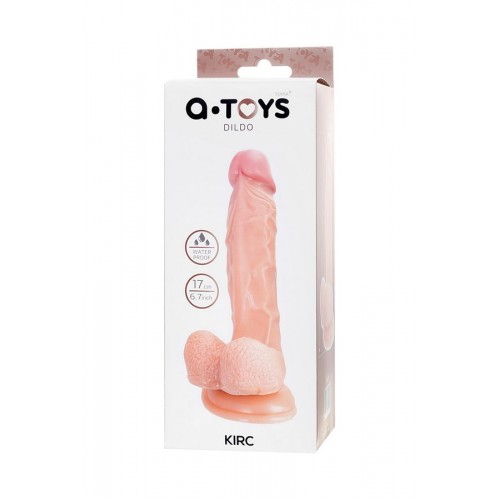Gerçekçi Dildo Kirc, TPE, çıplak, 17 cm