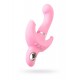 Klitoral uyarıcılı vibratör JOS Twistme,silikon,pembe,19,5 cm