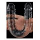 Çift Taraflı Şeffaf Realistik Dildo – Esnek Jelly Malzeme,44,5 cm