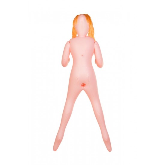 Dolls-X şişme oyuncak bebek by TOYFA Olivia,sarışın,üç delikli,vajina-anüs