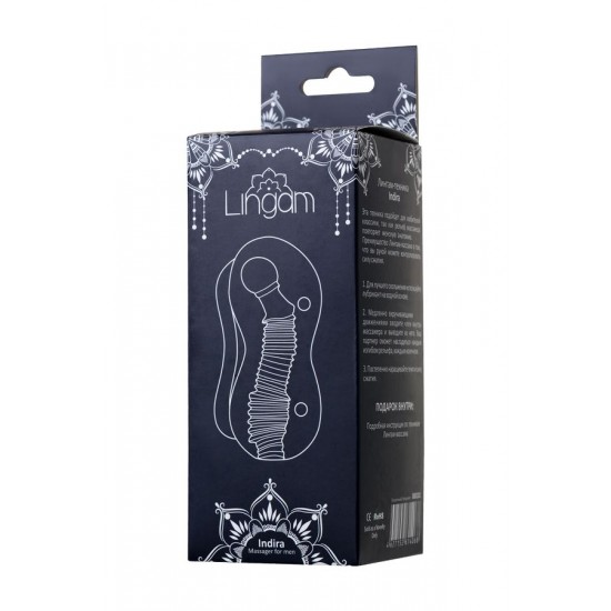 Lingam by TOYFA Masturbator Indira,TPE,Şeffaf,14 cm