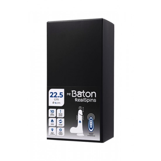 Mr.Baton RealSpins Isıtmalı İleri-Geri Hareketli Realistik Dildo – Vakum Tabanlı,Kumandalı,Şarjlı 22.5CM Mr.Baton RealSpins Isıtmalı İleri-Geri Hareketli Realistik Dildo – Vakum Tabanlı,Kumandalı,Şarjlı 22.5CM