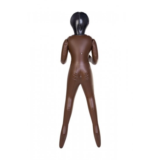 Michelle şişme bebek, siyah kadın, üç delikli, 160 cm Michelle şişme bebek, siyah kadın, üç delikli, 160 cm