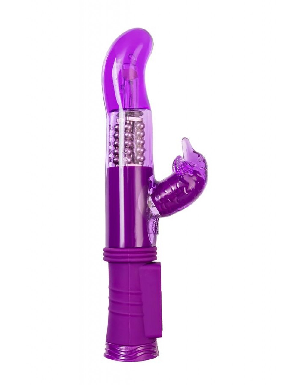 Klitoral Uyarıcı Vibratör, TPR, Mor, 22,5 cm