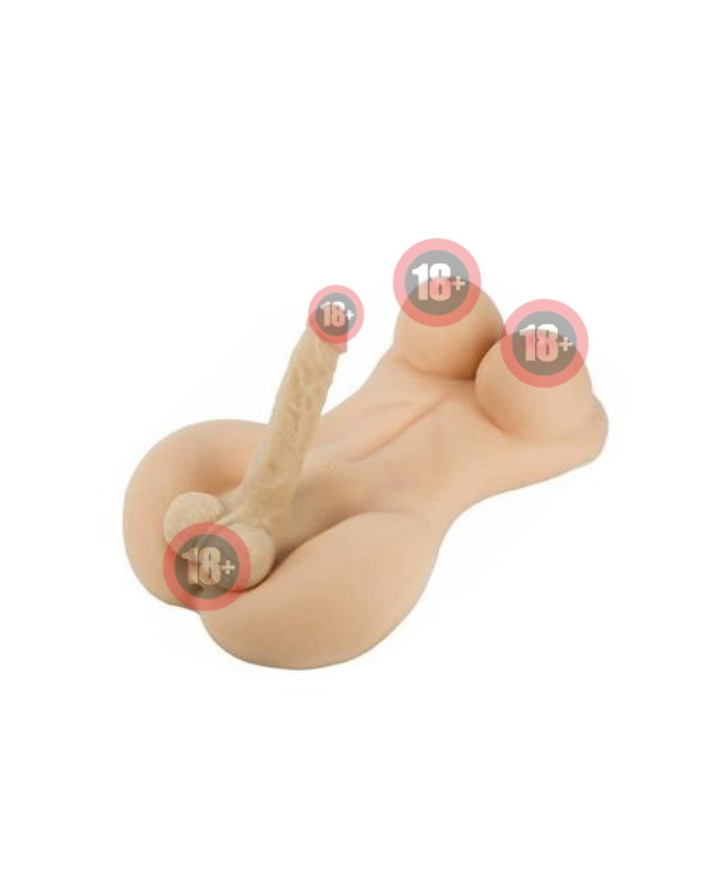 Yarım Vücut Beyaz Trans Manken