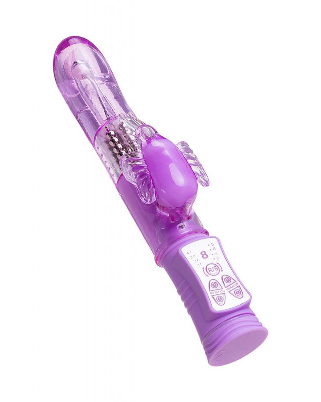 High-Tech Vibratör, TPE, mor, 22,4 cm