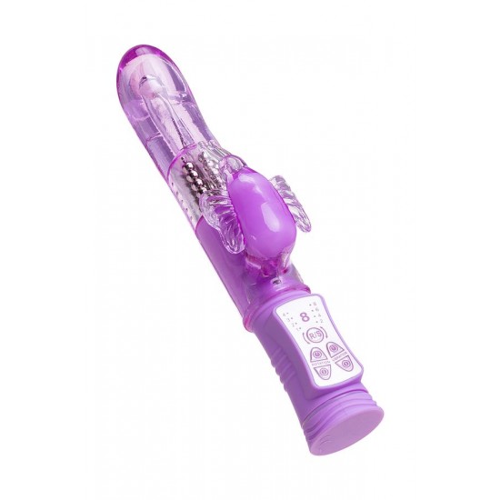 High-Tech Vibratör, TPE, mor, 22,4 cm High-Tech Vibratör, TPE, mor, 22,4 cm