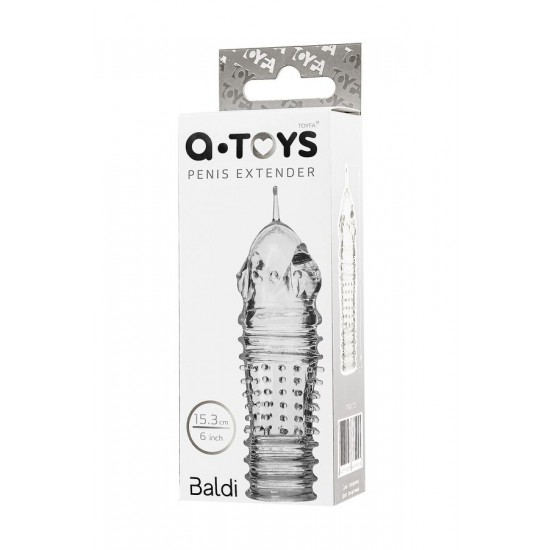 A-Toys by TOYFA Baldi Penis Klıfı, TPR, Şeffaf, 15,3 cm