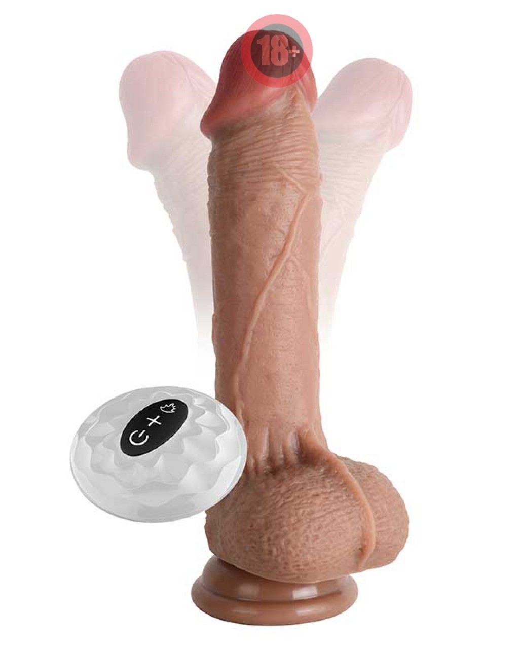 Çift Katmanlı Uzaktan Kumandalı Isıtmalı Realistik Vibratör