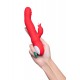 Vibratör, Silikon, kırmızı, 21 cm