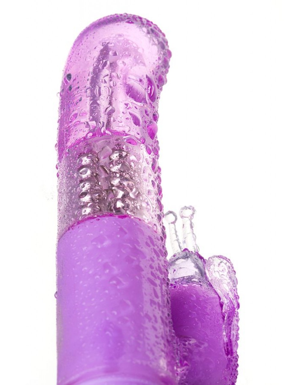 High-Tech Vibratör, TPE, mor, 22,4 cm