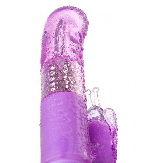 High-Tech Vibratör, TPE, mor, 22,4 cm High-Tech Vibratör, TPE, mor, 22,4 cm