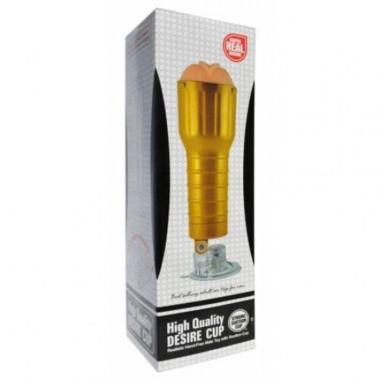 Desire Cup Fener Tipi Vantuzlu Suni Vajina Mastürbatör - Siyah Desire Cup Fener Tipi Vantuzlu Suni Vajina Mastürbatör - Siyah